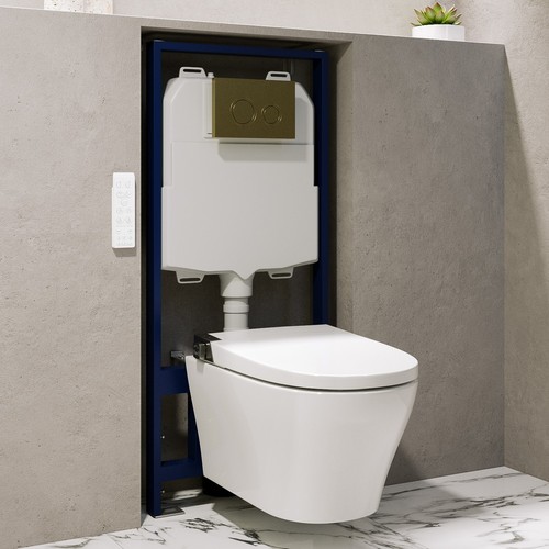 Wall hung smart bidet - wall,