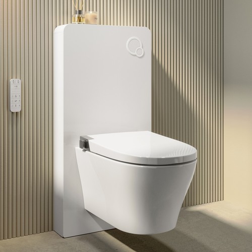 Wall hung smart bidet - wall,