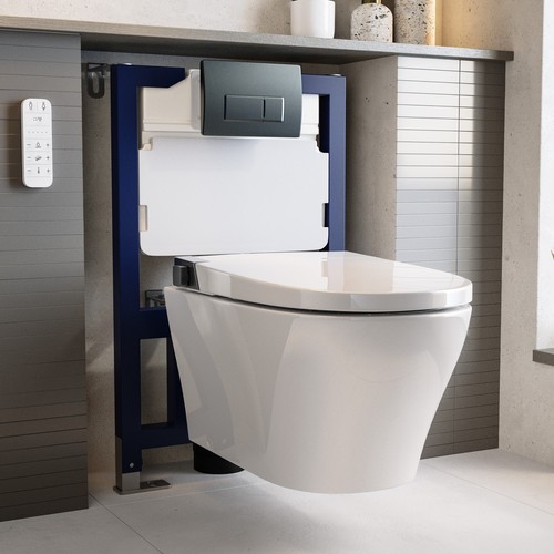 Wall hung smart bidet - wall,