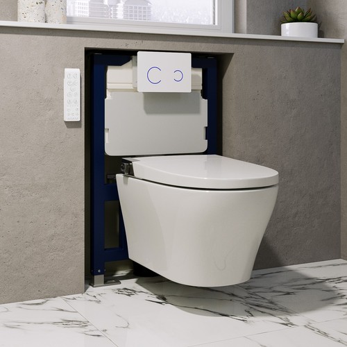 Wall hung smart bidet - bidet, japanese