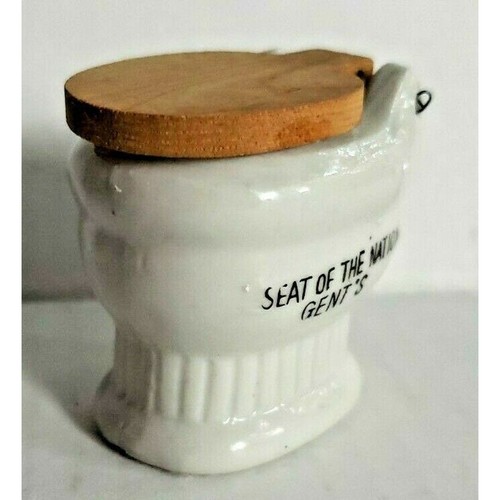 1950 ceramic toilet - ceramic, seat