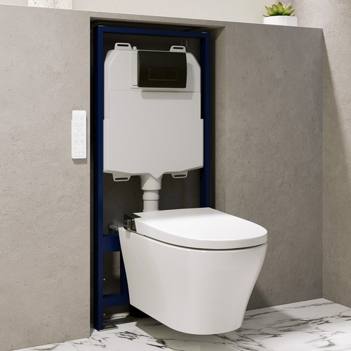 Wall hung smart bidet - wall, japanese