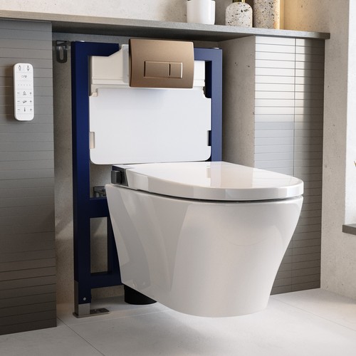 Wall hung smart bidet - smart, japanese