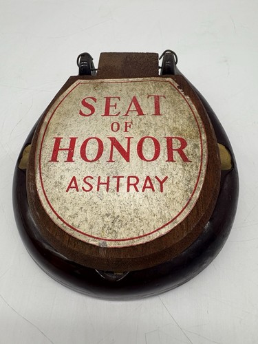 Vintage ashtray toilet seat - seat, of