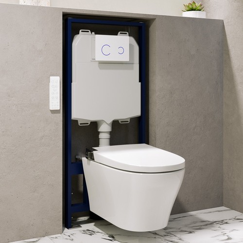 Wall hung smart bidet - wall,