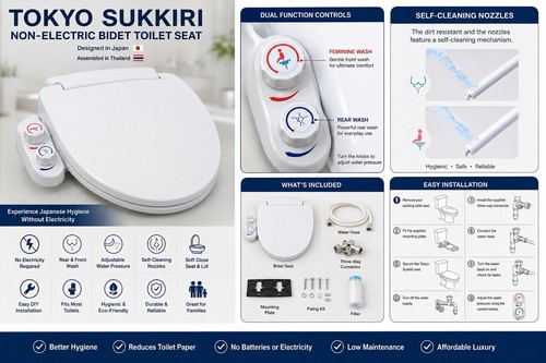 Non electric bidet - bidet, seat