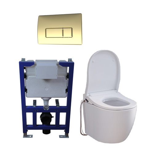 Wall hung smart bidet japanese - wall,