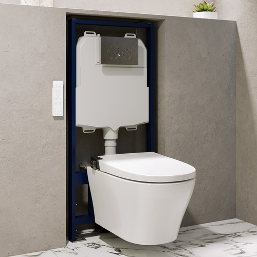 Wall hung smart bidet - wall,